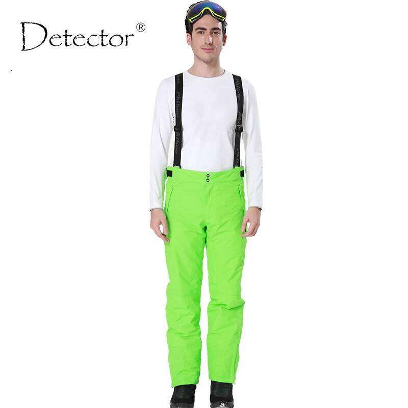Detector new outdoor Windproof Waterproof Breathable Double Layer Winter snow trousers ski Snowboarding pants man