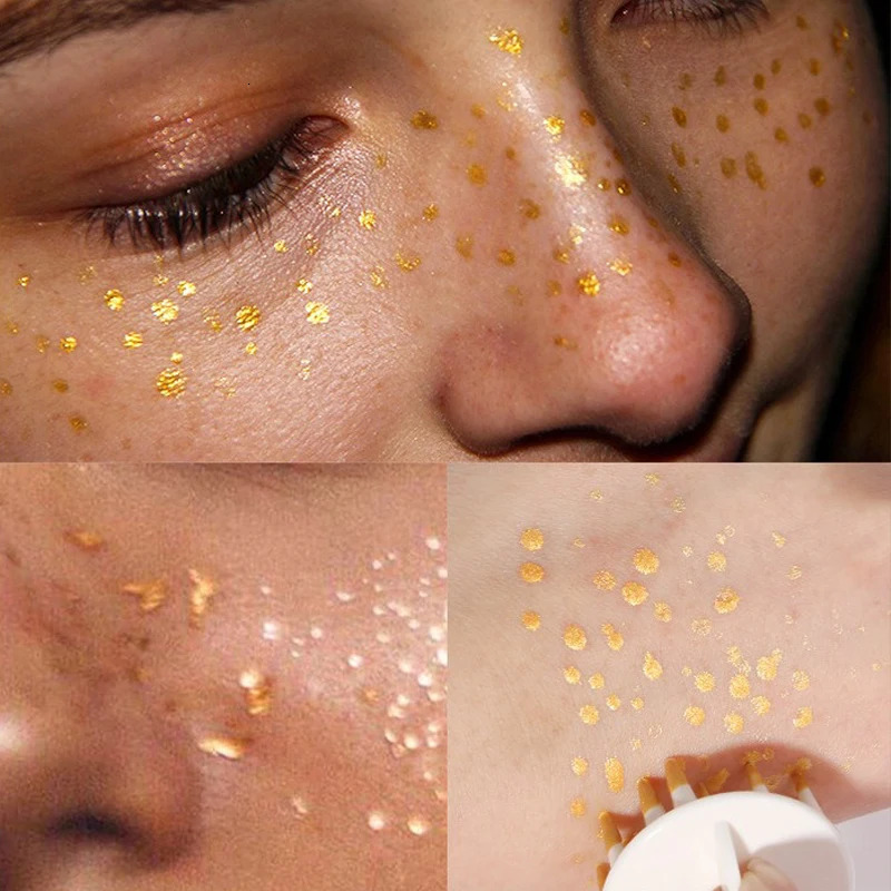 Gold Brown Natural Freckles Stamp Air Cushion Kit Simulation Fake Spot Freckle Liquid Powder Waterproof Long Lasting Makeup 250813