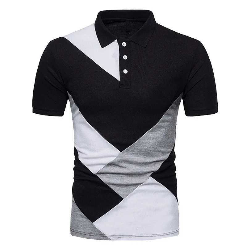 KB Men Polo Men Shirt Short Sleeve Polo Shirt Contrast Color Polo New Clothing Summer Streetwear Casual Fashion Men Tops XJ250804
