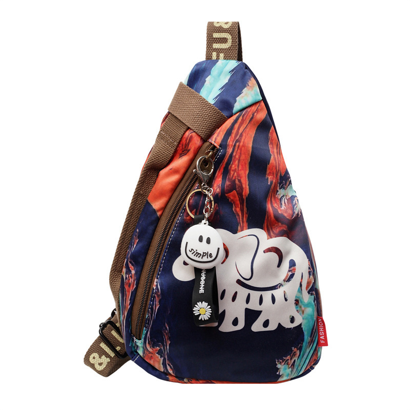 2025 New Designer Printed Multi Pocket Shoulder Bag Small Chest Bag