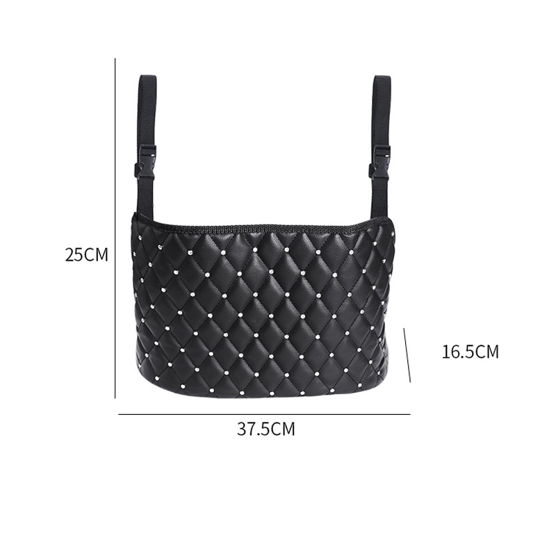 Cute cartoon swan car headrest pillow with rhinestones, suitable for all seasons, car neck pillow and lumbar support, for women.