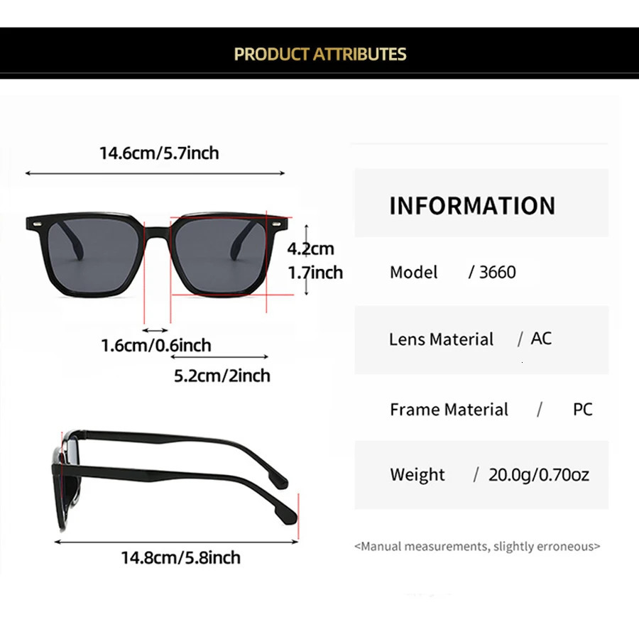 2025 Fashion Sunglasses Men High Quality Retro Square Sunglasse Classic De Sol Feminino 250804