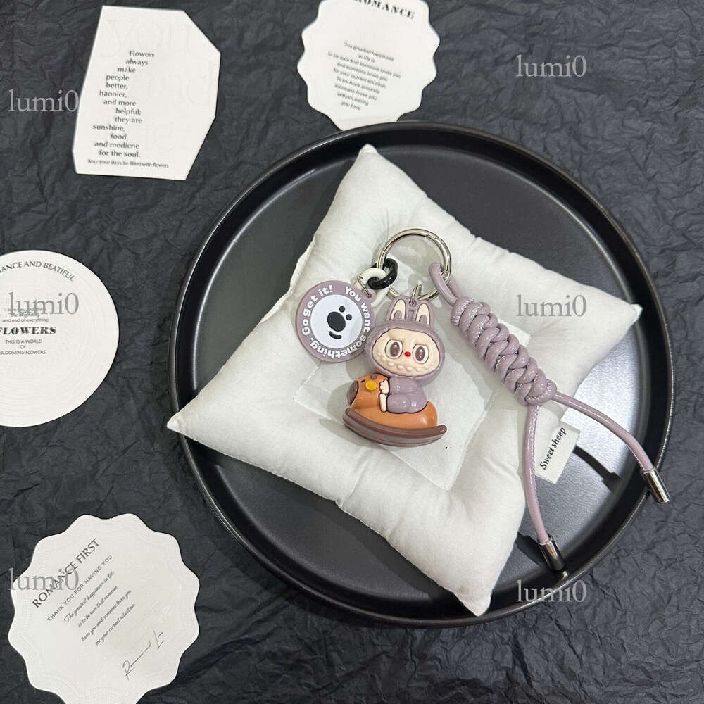 2025 Spring New Cartoon Mini Personality Labubu Bag Cute Car Pendant Hanging Decoration Gift