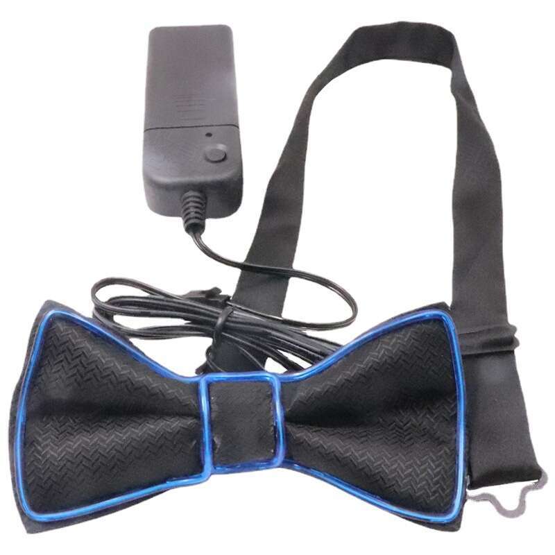 Suitable for Christmas Carnival LED Glowing Bow Tie Dance Party Costume Performance Props