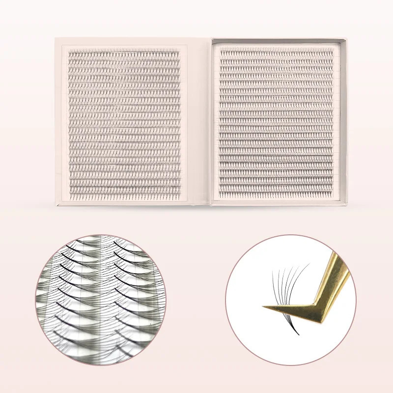 N 2400 Fans Lashes XXL Mega Tray Premade Volume Fan Ultra Dark Pointy Base Promade Eyelash s Supplies 250811