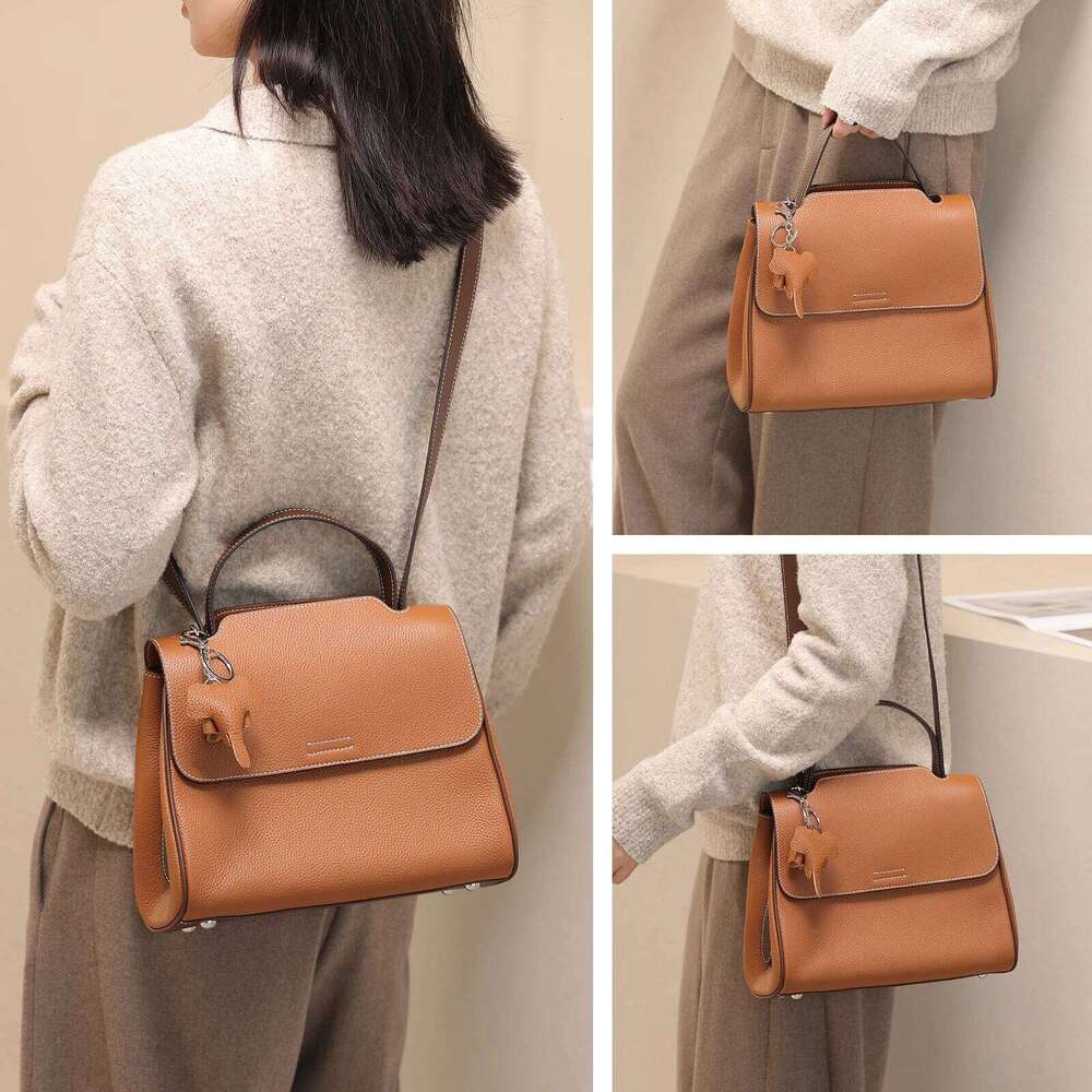 ITAMOOD Leather Handbag Women Cute Small Elephant Decor Satchel Bag Stylish Flap Purse For Work & Office