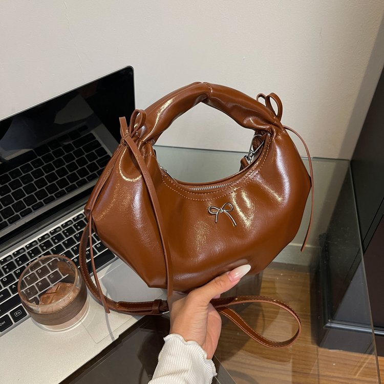 womens one size shoulder crossbody handbag with zipper autumn style pu leather