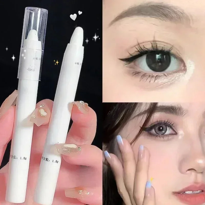 Matte White Lying Silkworm Highlighter Pen Pearlescent Eyeshadow Stick Pearl Eyeliner Waterproof Glitter Eye Shadow 250813