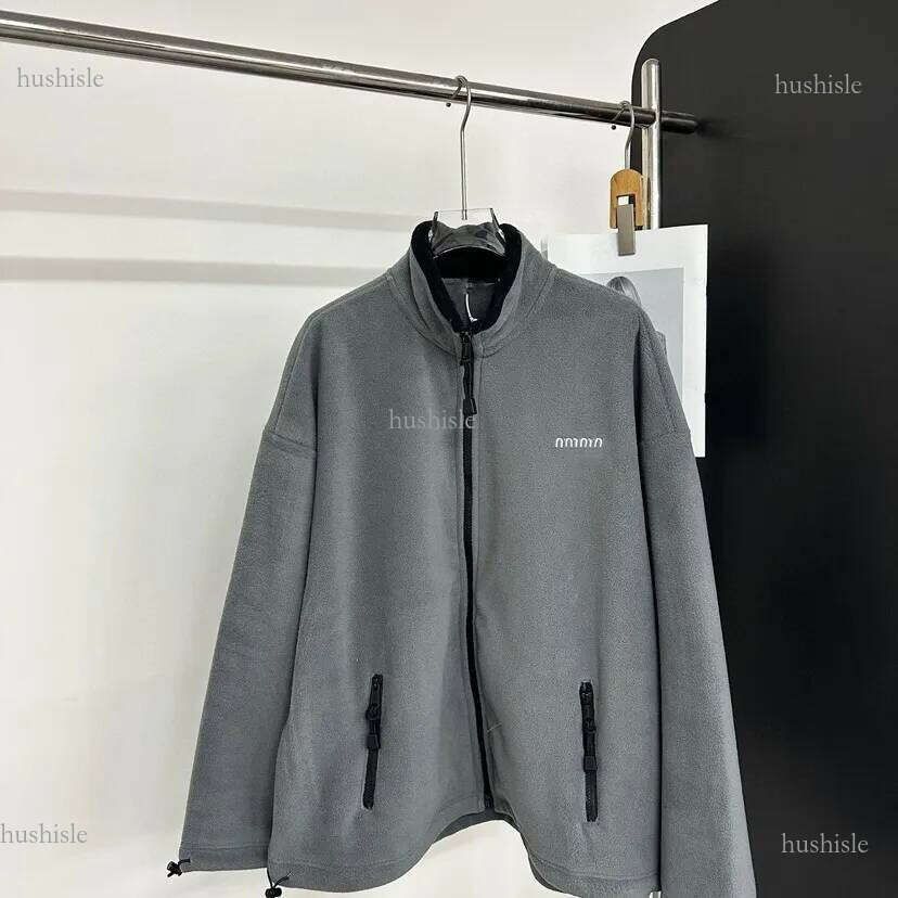 miu jacket Designer tech fleece Women Jackets Fashion Draw rope black Men Winter Coat Pattern Sweater Youth Sport jacket 01d