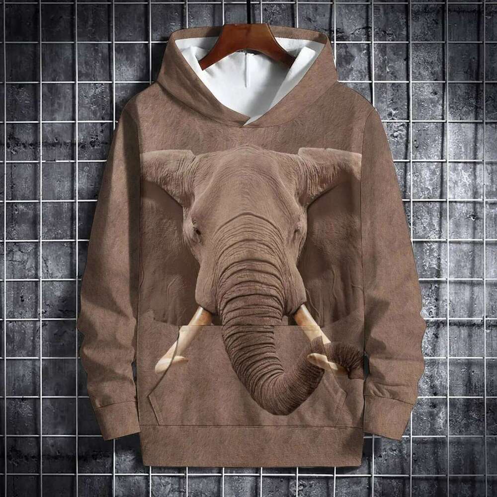 Funny Monkey Hoodies Animal 3D Print Women Autumn New Hooded Sweatshirt Casual Streetwear Long Sleeve Pullovers Female Clothing