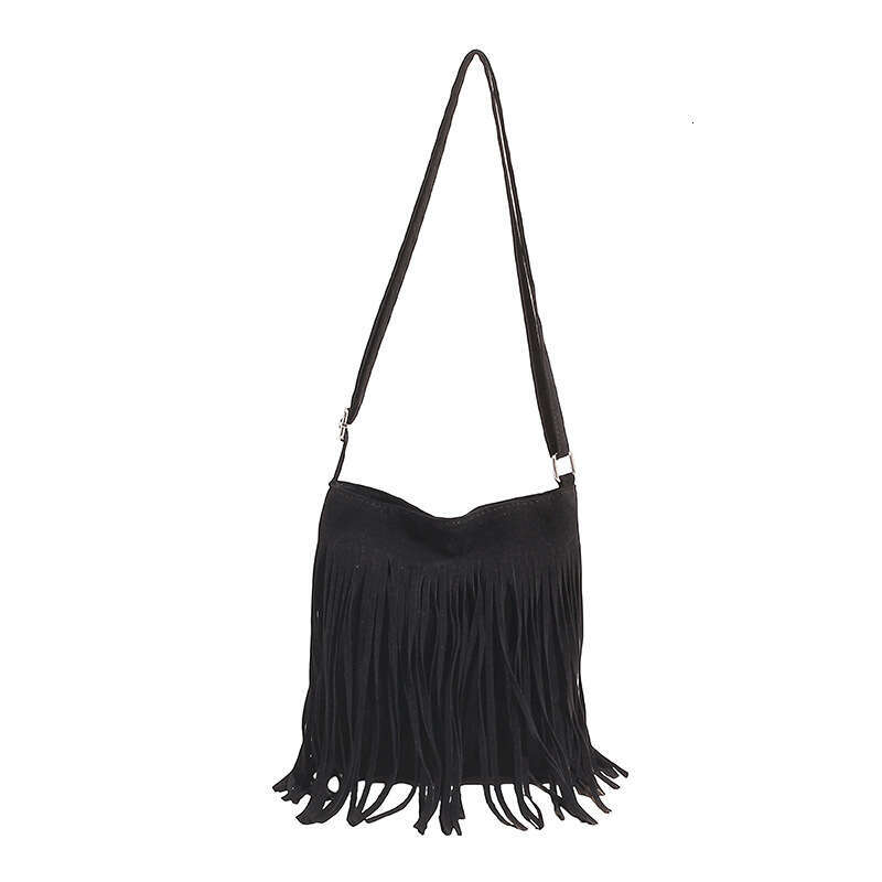 2025 New Large Capacity Women's with Tassels, Simple Commuter Shoulder Bag, Crossbody Bag