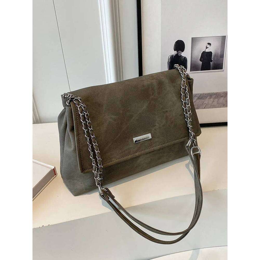 Women's 2025 New Designer Bag Shoulder Bag Vintage Versatile Chain Crossbody Single Underarm Bag