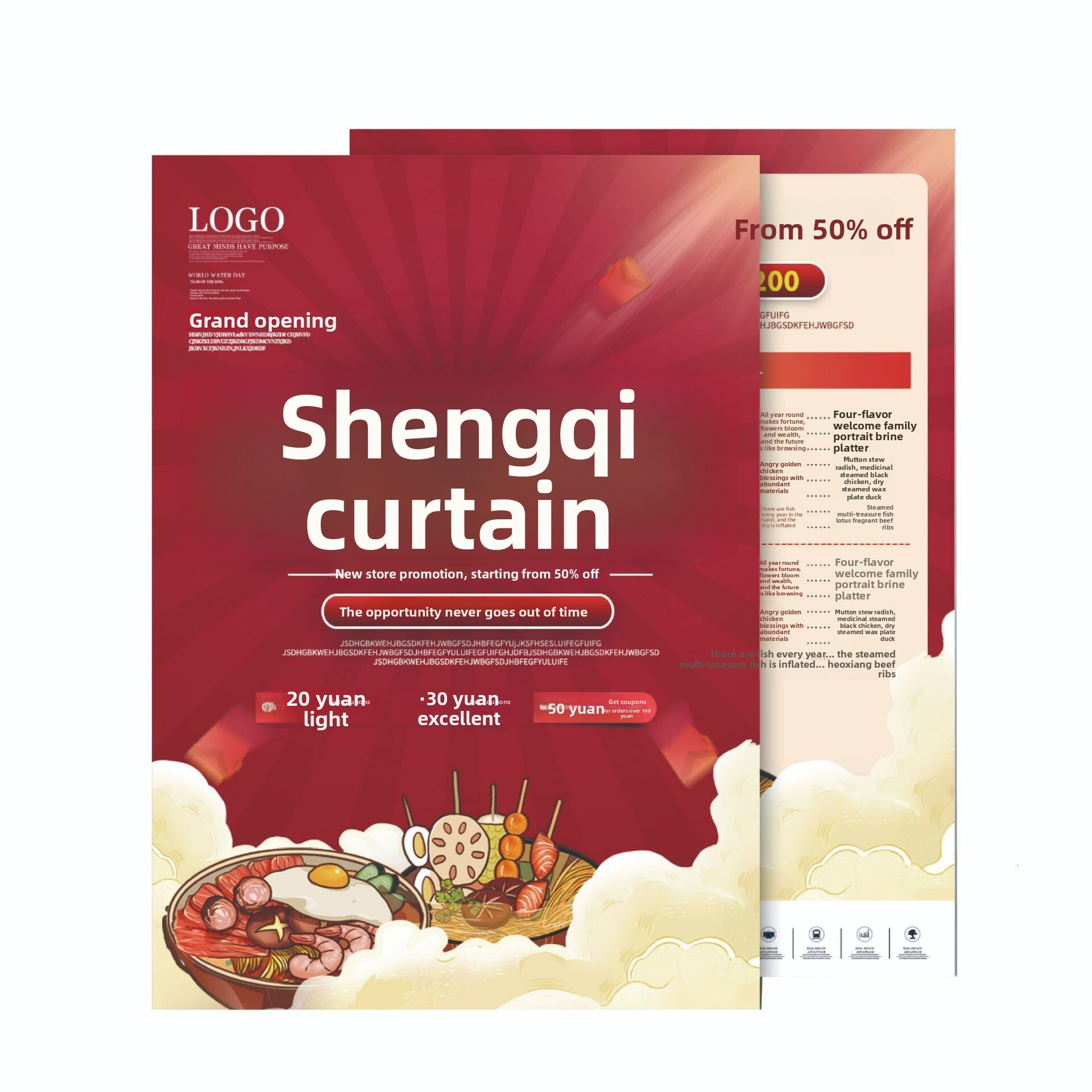 Advertising Exhibition Brochure Printing Coated Paper off Pages Poster Color Manual DM Single Album Customization