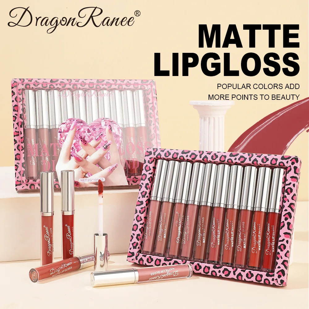 Velvet Matte Lip Gloss Set Long Lasting Waterproof Hydrating Non Stick Lipstick Lip Glaze Non Transfer Makeup Set Makeup 250812