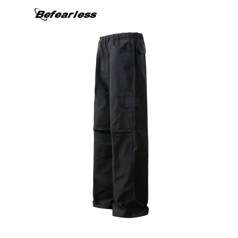 American Style Multi-Pocket Straight-Leg Cargo Trendy Brand Unisex Loose Fit Versatile Wide-Leg Draped Paratrooper Casual Long Pants B5
