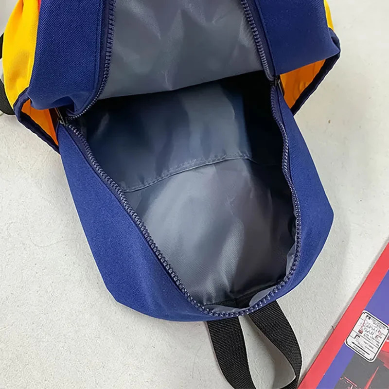 Kids Backpack Personalized Patchwork Curved Shoulder Strap Kindergarten Backpack Nylon Girl Boy Casaul Travel Bag 250813