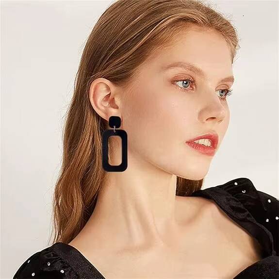 High-quality High-polished Shiny Handmade Colorful Resin fashion Earrings for Women Style Indian