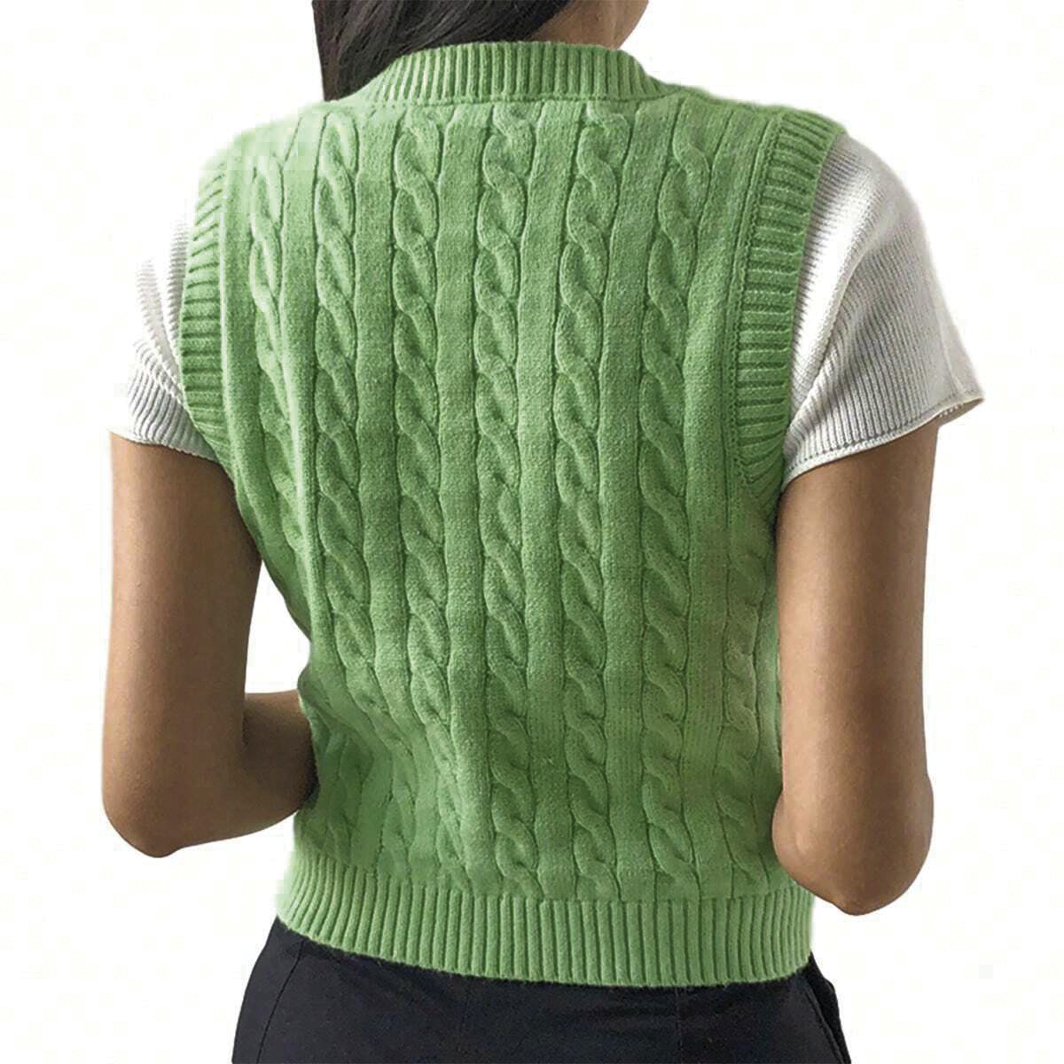Designer Clothing Women's Knitted Vest Sweater