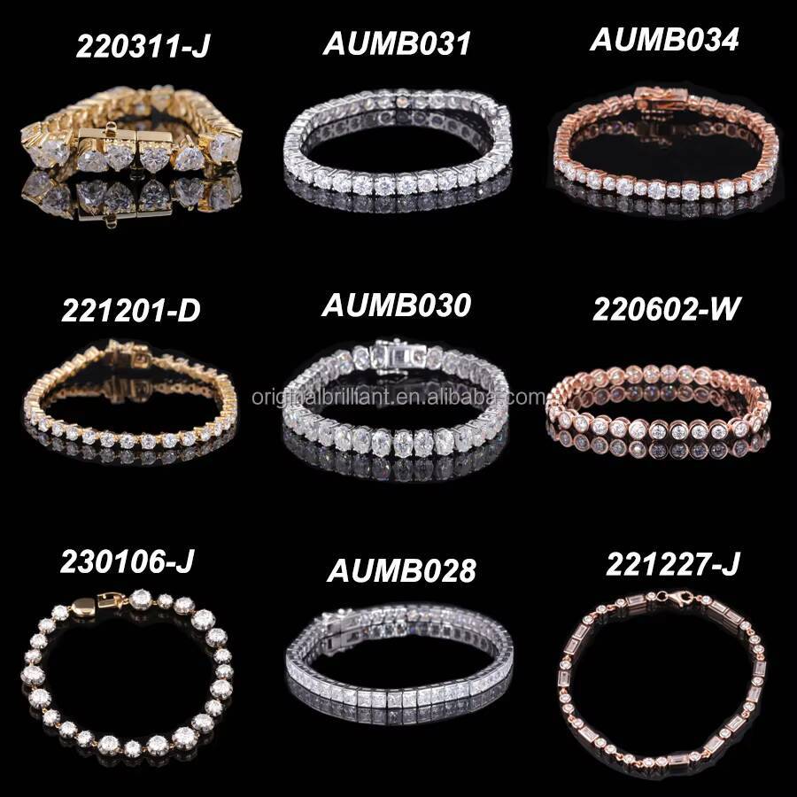 3mm 4mm 5mm 6mm Silver 925 DEF GH Vvs Moissanite Diamond Necklace Tennis Chain