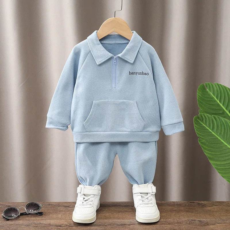 Children Set Spring and Autumn Korean version Boys Cartoon Casual Sports Coat Top Pants Fashion Kids garments 0-5 Year Old 250813