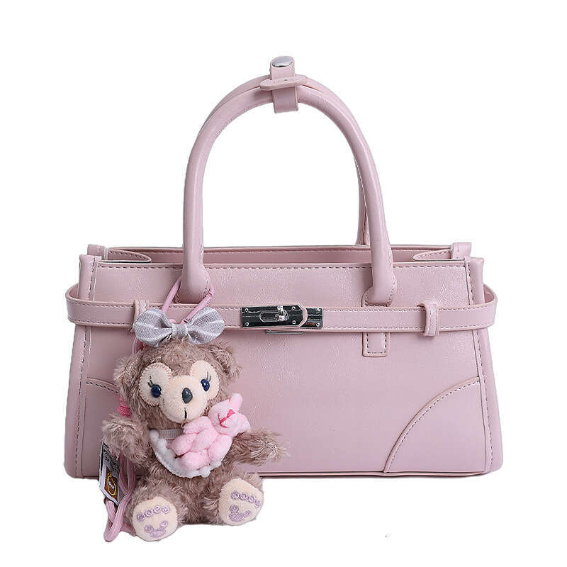 Korean 2025 New Style Solid Color Casual Shoulder Crossbody Bag in Niche Fashion Oil Wax Leather Handbag