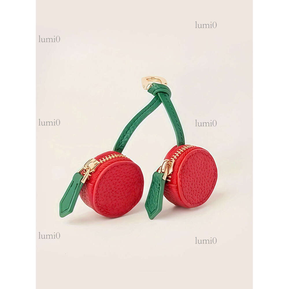 Cherry Fruit Keychain Mini Cute Coin Pouch Exquisite Small Versatile Accessory Bag Pendant
