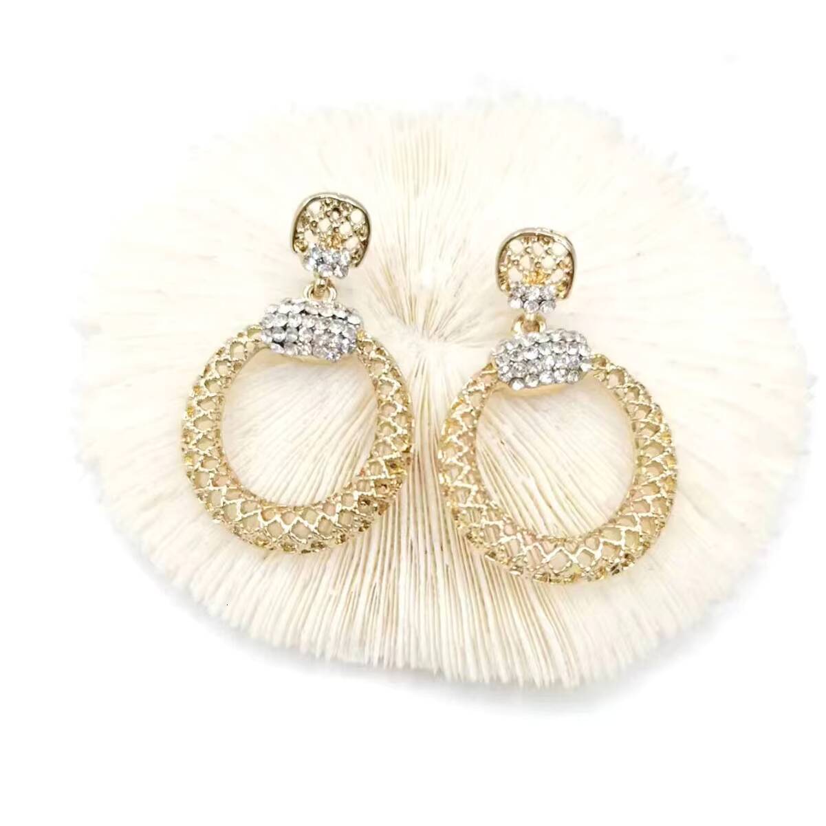 Cross-border Fashion Zinc Alloy Hoop High-end Earrings for Women