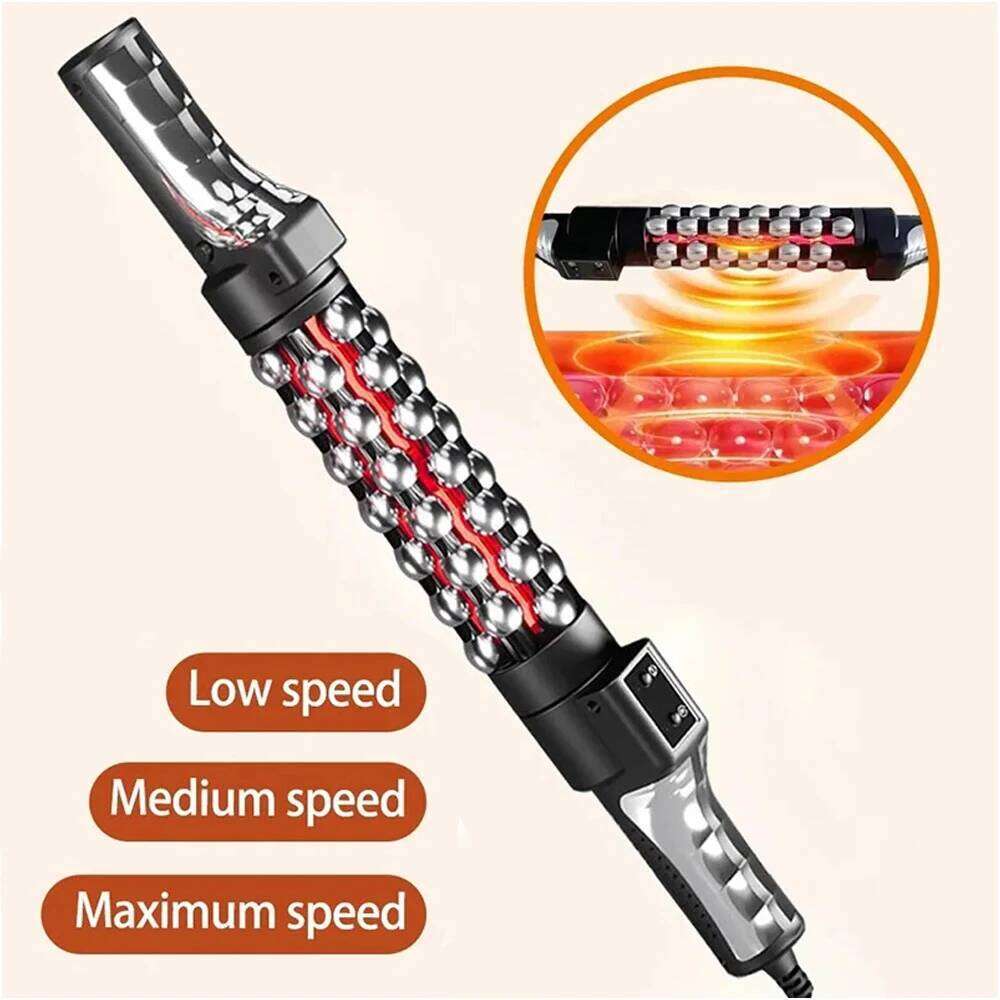 Relaxed Red Light Heated Device Roll Massager 360° Rotating Massage For Whole Body Anti Cellulite