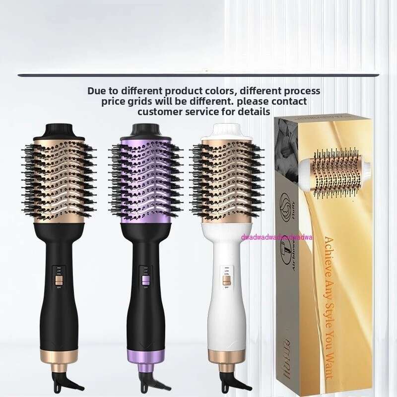 Popular negative ion hair dryer straight roll dual-purpose curling iron three-in-one hot air comb