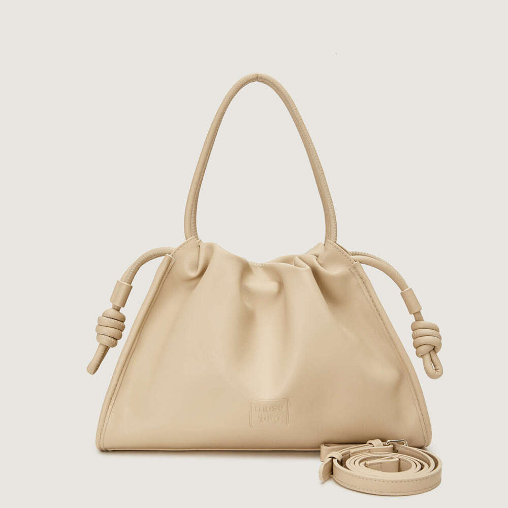 for Women High-End 2025 New Niche Design Soft Leather Pleated Cloud French Style Shoulder Crossbody Underarm Bag