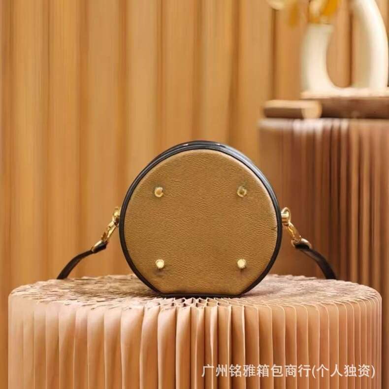 Lujia High Version Cannes Fortune Bucket Handheld Crossbody Small Round Vintage Luxury Bag