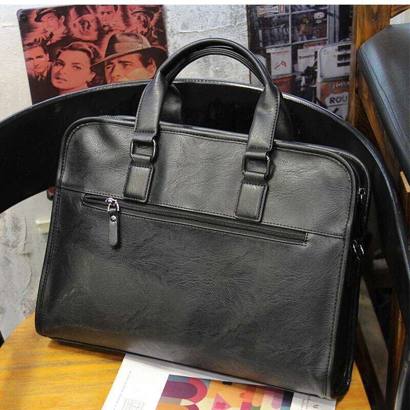 Business Briefcase Handbag Satchels Top-Handle Bags Men Crossbody Messenger Fashion Laptop Document Hand Bag