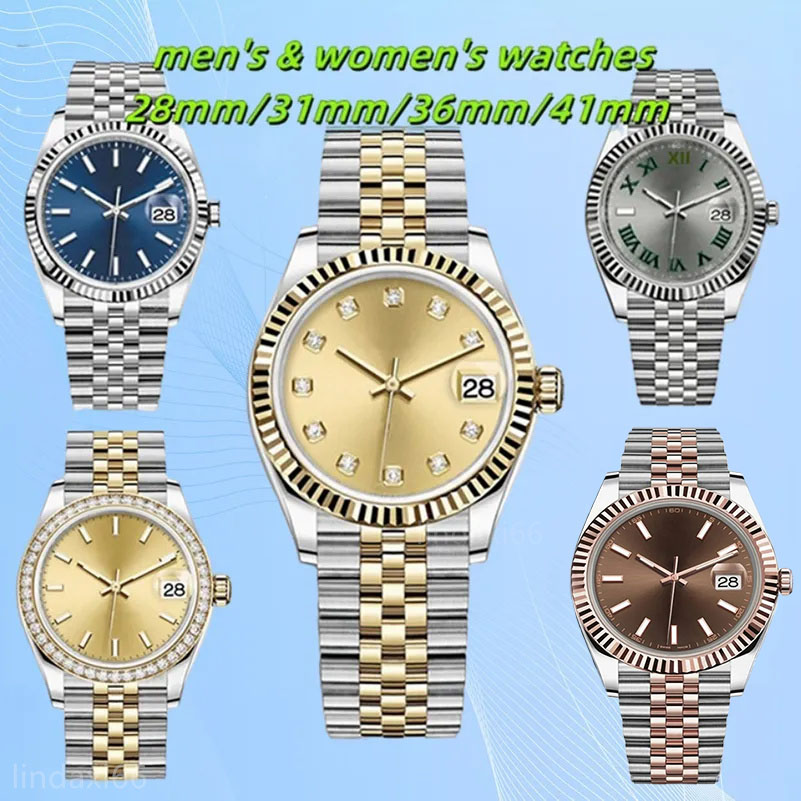 Watc- U1 Automatic nical 41mm 36mm 31mm 28mm Quartz Watch Mens Womens Stainless Steel Waterproof Luminous Watches