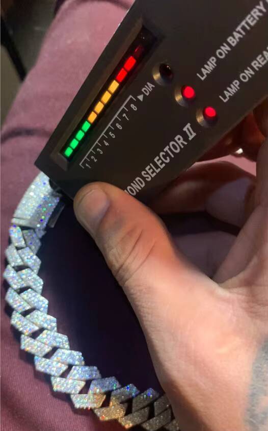 VVS Moissanite Men Necklace Custom 18MM 16MM 13MM Gold Plated Zircon Copper Silver Diamond Iced Out Cuban Link Chain