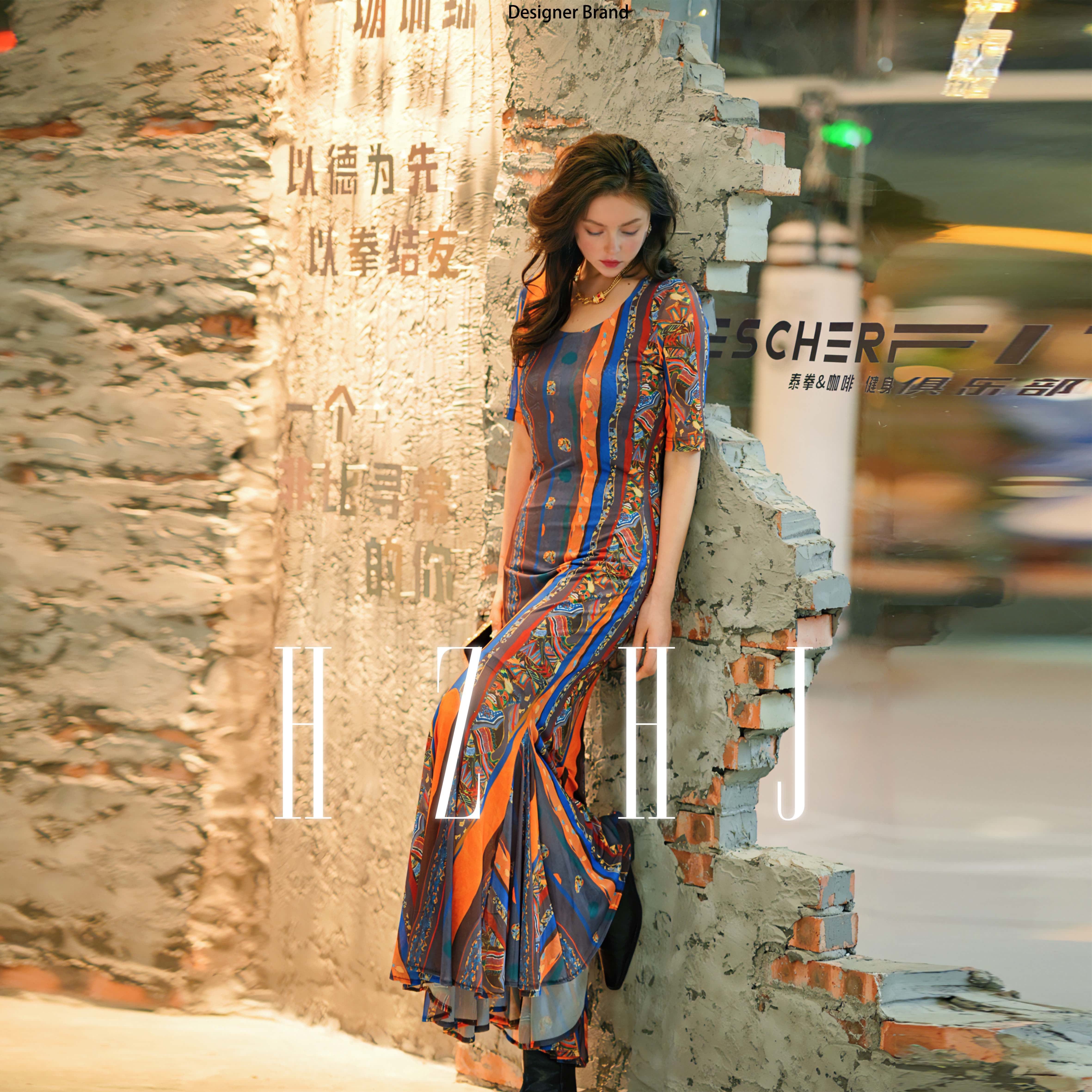 Luxury summer new designer saturns memory dress for woman fishtail style highend for busniess party birthday festival be gift for mom and friend.