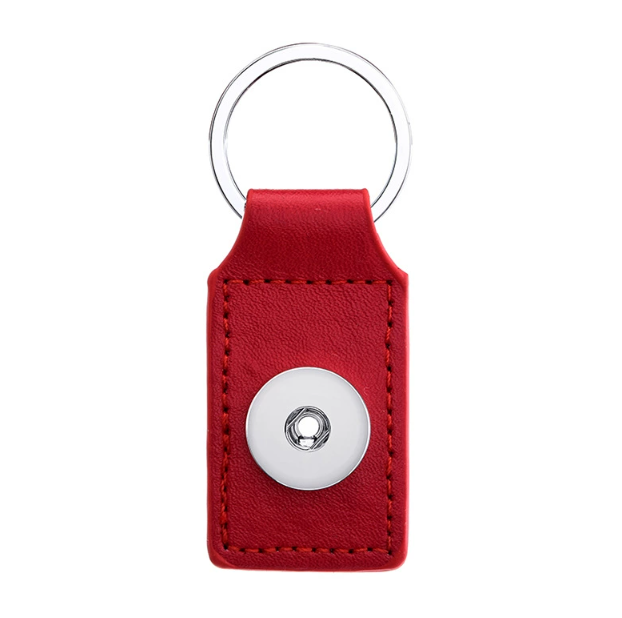 Keychains & Lanyards Noosa Pu Leather 18Mm Square Snap Button Key Rings Keychain Fit Diy Ginger Snaps Keyrings Jewelry Drop Delivery Fashion Jewelry f
