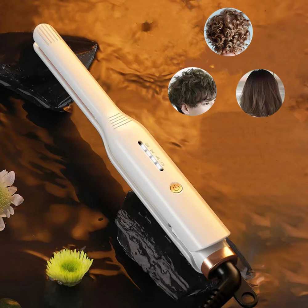 Small Flat Iron for Short Hair Temperature Adjustable Pencil Flat Iron Fast Heat Up Beard Pencil Straightening Iron W250814