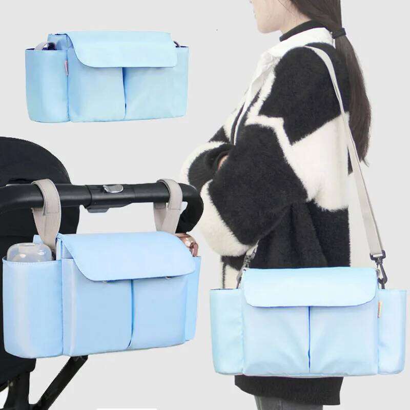 Organizer Mummy Large Capacity Travel Hanging Bag Bottle Holder Pram Mommy Diaper Bags Baby Stroller Accessories