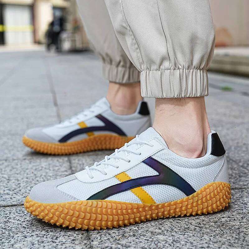 Men's Tug of War Non-slip Soft Breathable Wearable Sports Shoes Comfortable Large Size Striped Patchwork