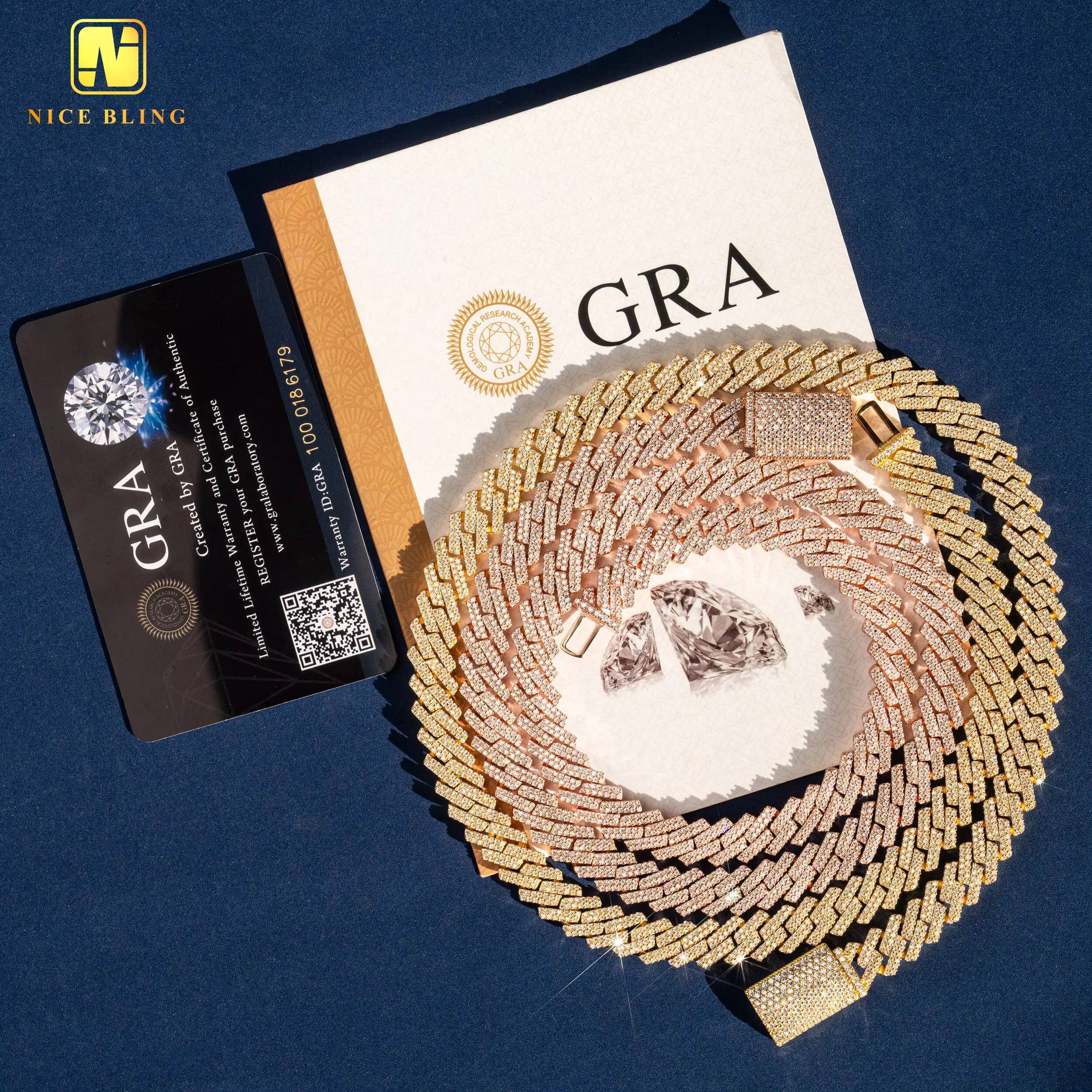 Hot Selling Jewelry Pass Diamond Tester Men Women 6MM Cuban Link Chain 925 Sterling Silver Hip Hop Cuban Link Chain