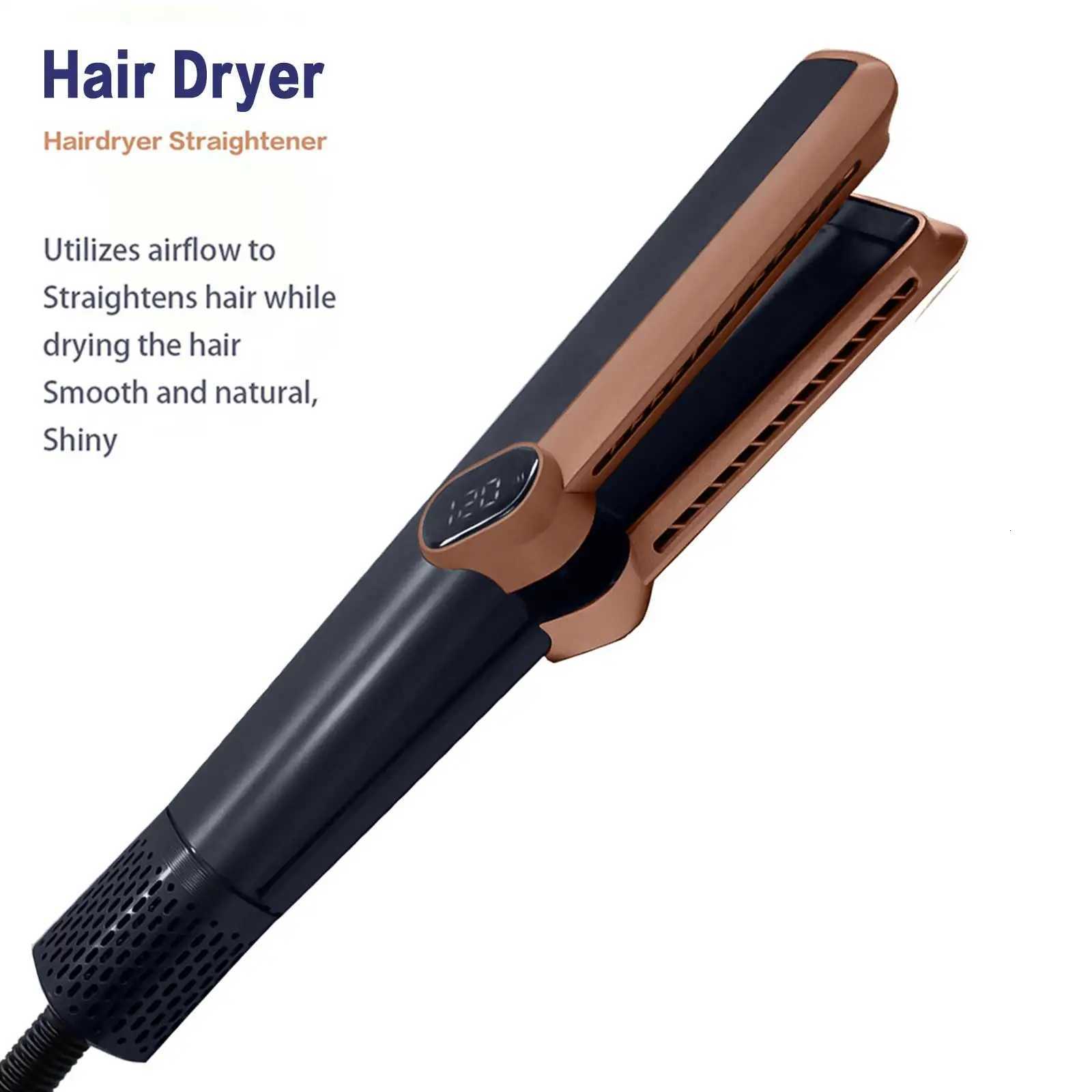 2in1 Professional Hair Straightener Curling Hair Dryer106000 RPM Dry Air Anion Portable Wet Dry Straightener W250814