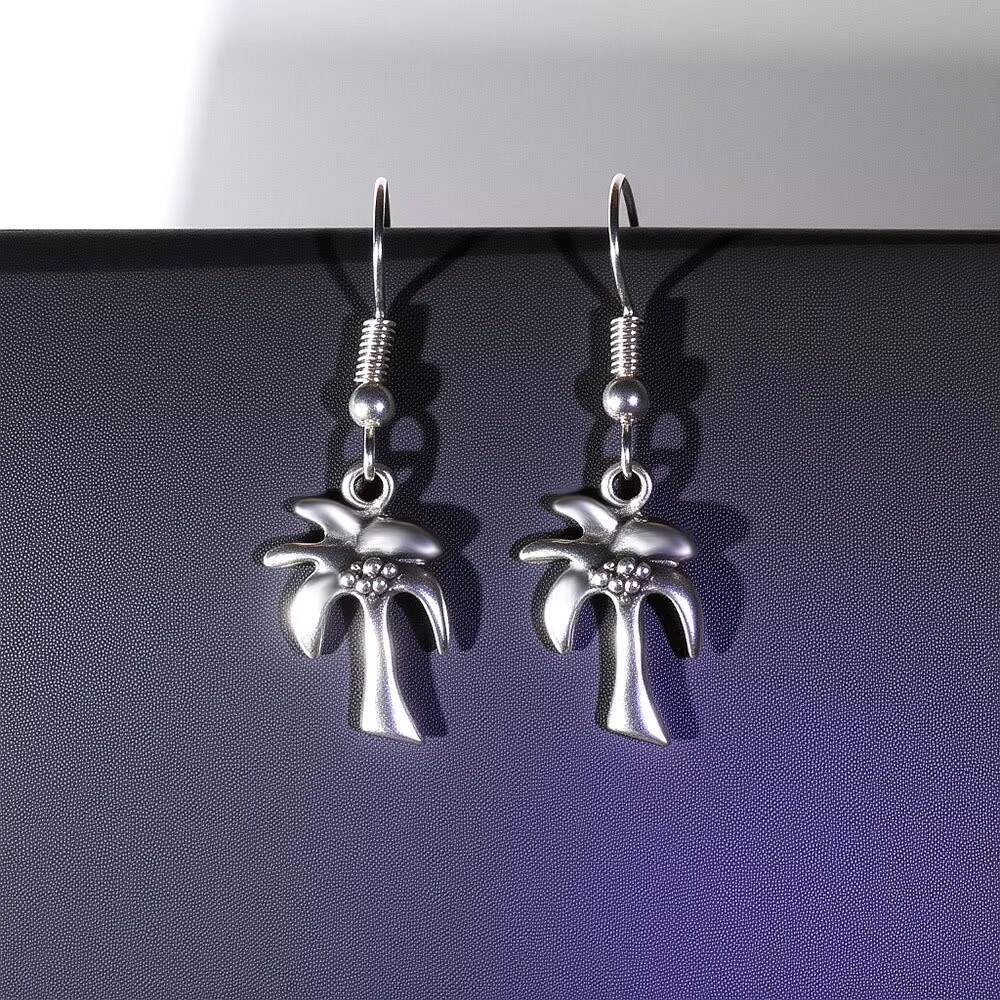 Alloy Women's Earrings Moon Ear Hook Design Long-lasting Non-fading Niche Accessories