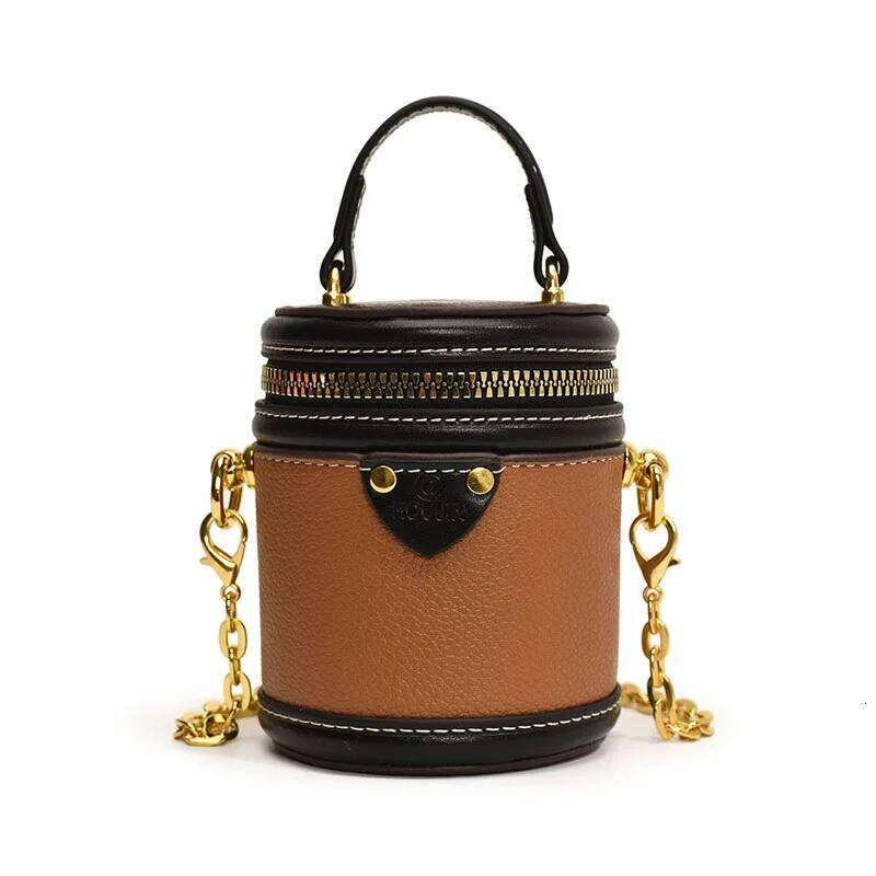 Hot Selling Classic Mini Contrasting Round Bucket Children's Parent-Child Style Women's Crossbody Bag Small Item Storage Handbag Designer Ba