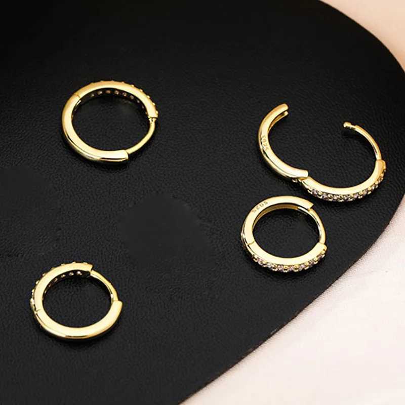 1Set Stainless Steel Minimal Hoop Earrings Circle Round Huggies for Women Punk Gold Silver Color Earrings Bone Stud Jewelry Gift XJ250814