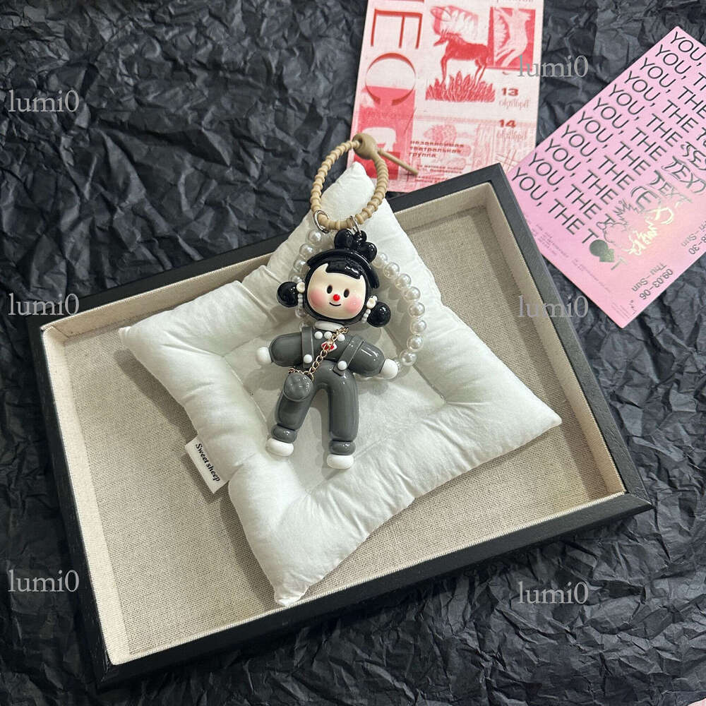 New Color-Block Split Girl Multi-Girl Car Hanging Accessories Bag Pendant High-End Cute Creative Keychain