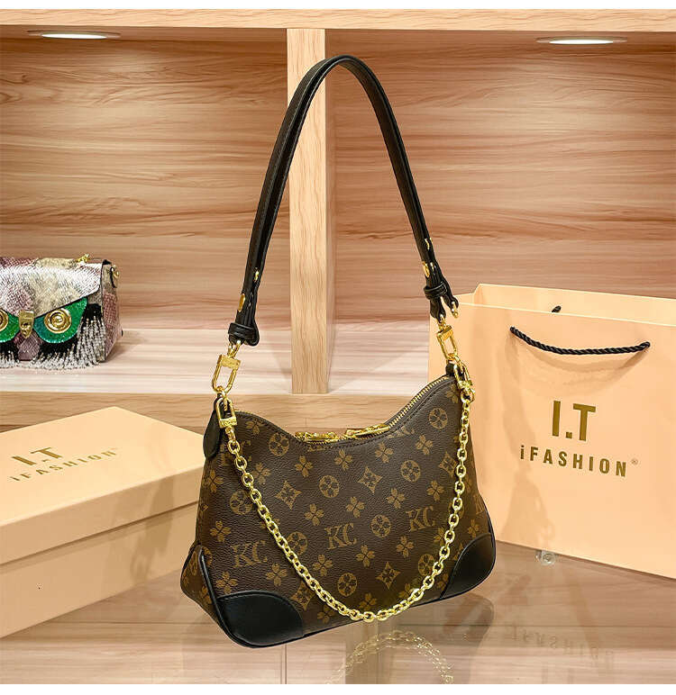 Vintage Floral 2025 New Luxury High-End Women's Shoulder Crossbody Underarm Bag