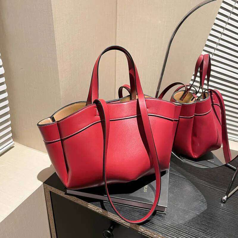 Fashion Leather Large Capacity Handbags Designer Letters Shoulder Crossbody Bags Big Women Tote Bag Shopper