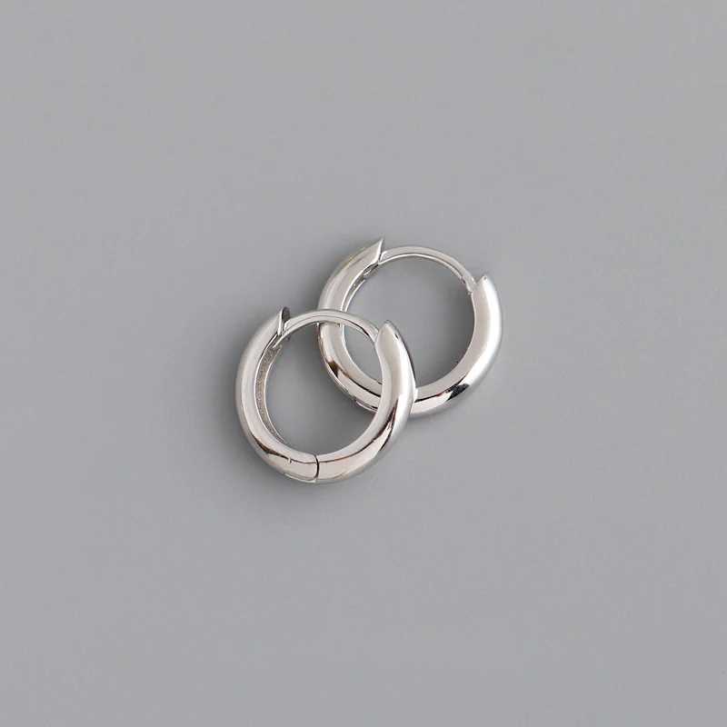 925 Sterling Silver Geometry Hoop Earrings for Women Fashion Silver Jewelry Gifts Trend XJ250814