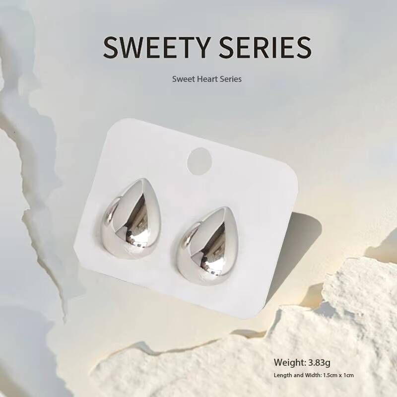 Cross-border Women's High-end Feel Sier Needle Exaggerated Creative Multi-layer Thin Hoop Earrings