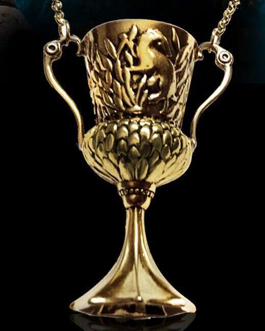 DHcollection New Accessories Potter Hufflepuff Cup Wine Glass Holy Grail Necklace